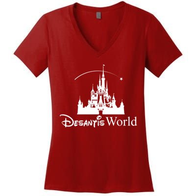 Ron Desantis Magic World Women's V-Neck T-Shirt