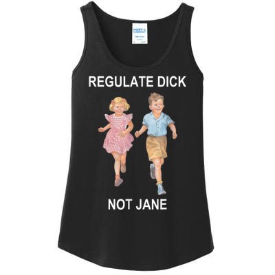 Regulate Dick Not Jane Vintage Funny Gift Ladies Essential Tank