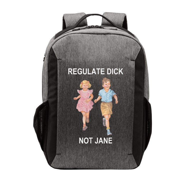 Regulate Dick Not Jane Vintage Funny Gift Vector Backpack