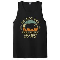 Retro Do Not Pet The Fluffy Cows Vintage Bison Buffalo PosiCharge Competitor Tank