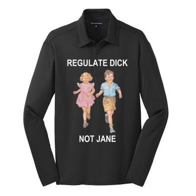 Regulate Dick Not Jane Silk Touch Performance Long Sleeve Polo