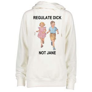 Regulate Dick Not Jane Womens Funnel Neck Pullover Hood