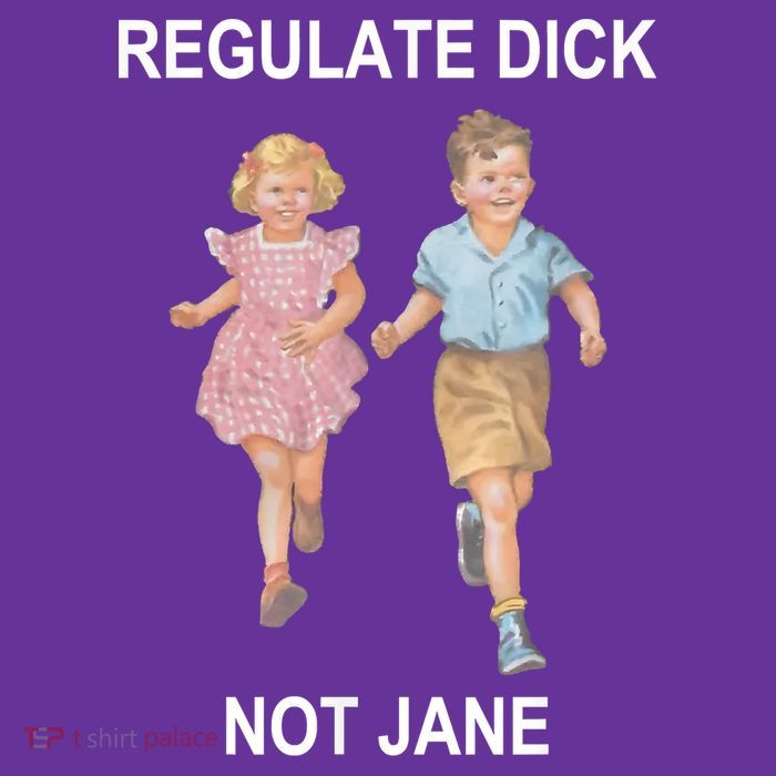 Regulate Dick Not Jane High Crown Mesh Back Trucker Hat