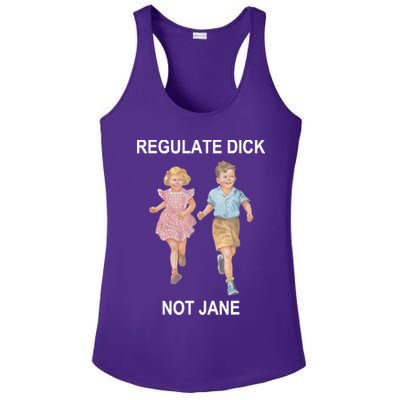 Regulate Dick Not Jane Ladies PosiCharge Competitor Racerback Tank