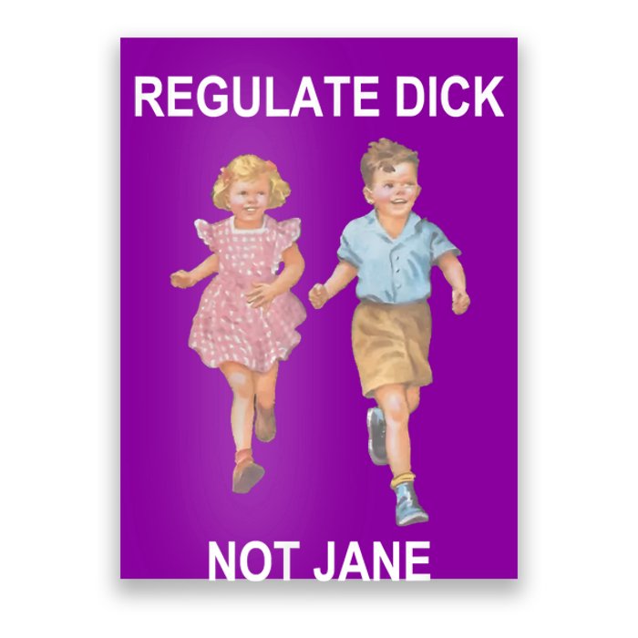 Regulate Dick Not Jane Poster