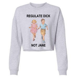 Regulate Dick Not Jane Cropped Pullover Crew