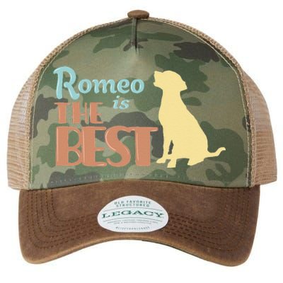 Romeo Dog Name Romeo Puppy Gift Legacy Tie Dye Trucker Hat