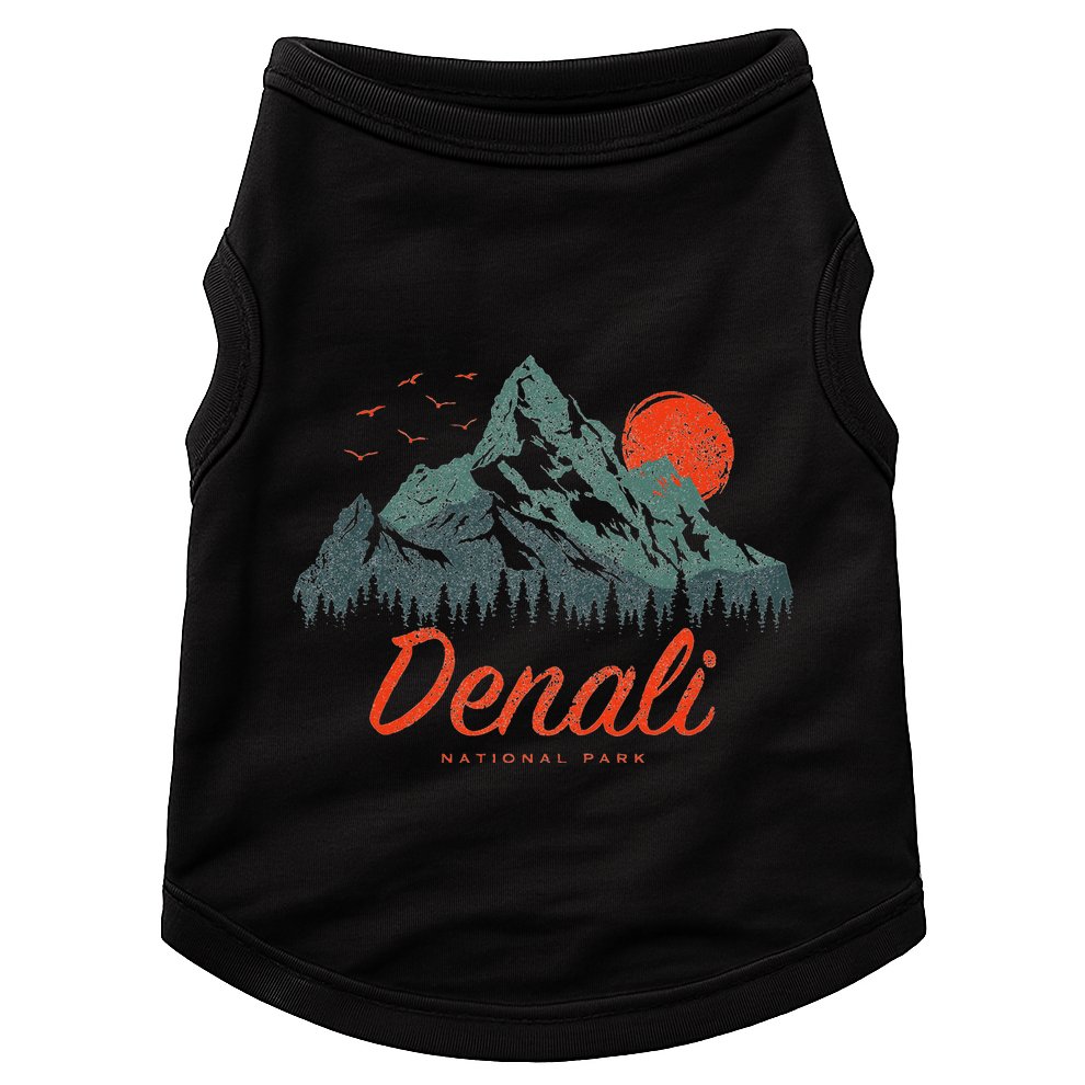 Retro Denali National Park Us Vintage Denali Doggie Tank