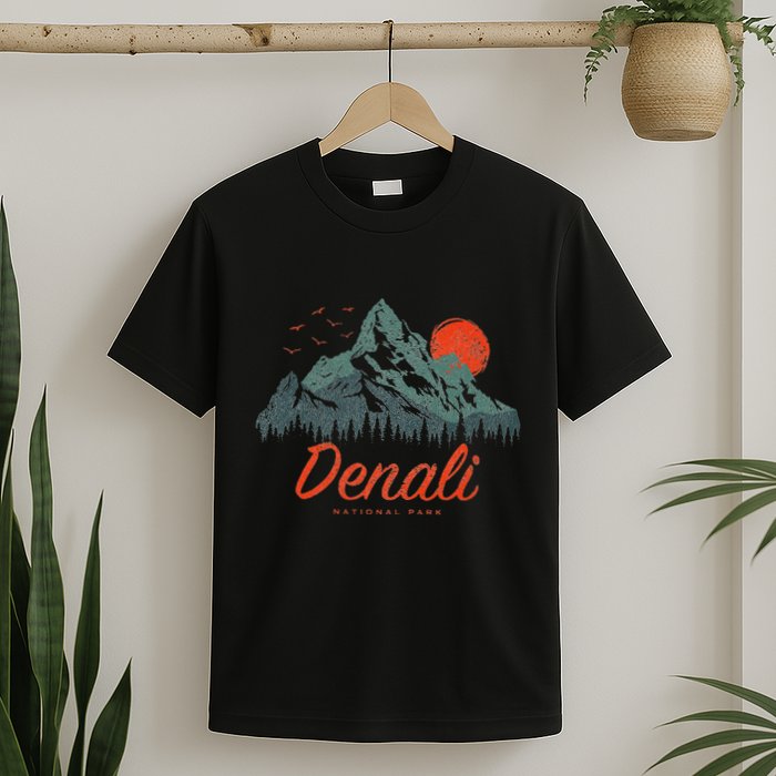 Retro Denali National Park Us Vintage Denali T-Shirt