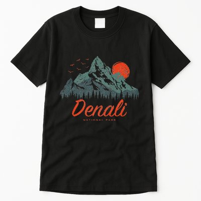 Retro Denali National Park Us Vintage Denali Tall T-Shirt
