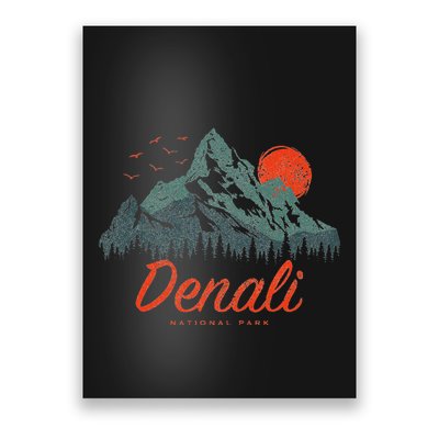 Retro Denali National Park Us Vintage Denali Poster