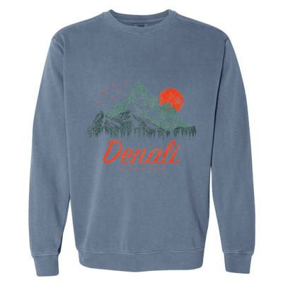 Retro Denali National Park Us Vintage Denali Garment-Dyed Sweatshirt
