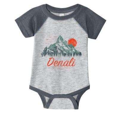 Retro Denali National Park Us Vintage Denali Infant Baby Jersey Bodysuit