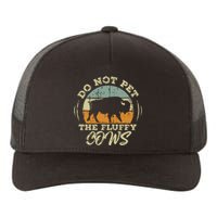 Retro Do Not Pet The Fluffy Cows Vintage Bison Buffalo Yupoong Adult 5-Panel Trucker Hat