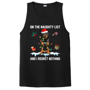 Rottweiler Dog Naughty List And I Regret Nothing Xmas Great Gift PosiCharge Competitor Tank