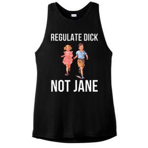 Regulate Dick Not Janes Ladies PosiCharge Tri-Blend Wicking Tank