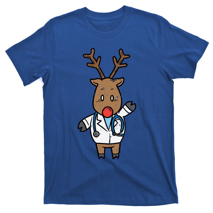 Reindeer Doctor Nurse Stethoscope Medical Christmas Gift T-Shirt