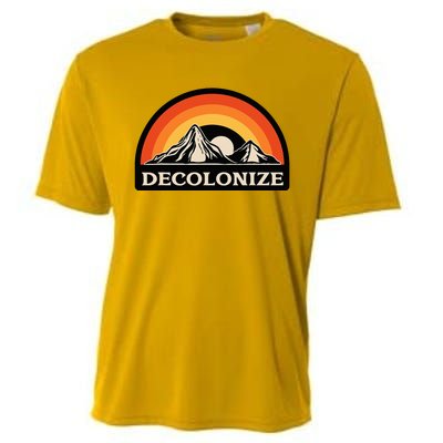 Retro Decolonize Native American Social Justice Civil Rights Cooling Performance Crew T-Shirt