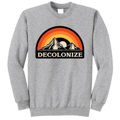 Retro Decolonize Native American Social Justice Civil Rights Sweatshirt