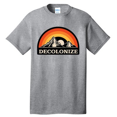 Retro Decolonize Native American Social Justice Civil Rights Tall T-Shirt