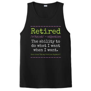 Retired Definition Not My Problem Anymore Retirement PosiCharge Competitor Tank