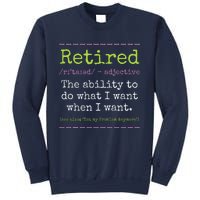 Retired Definition Not My Problem Anymore Retirement Sweatshirt