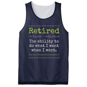 Retired Definition Not My Problem Anymore Retirement Mesh Reversible Basketball Jersey Tank