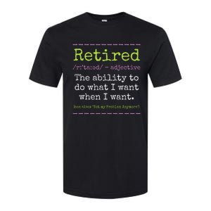 Retired Definition Not My Problem Anymore Retirement Softstyle CVC T-Shirt