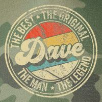 Retro Dave Name Saying For Men Funny Dave Legacy Tie Dye Trucker Hat