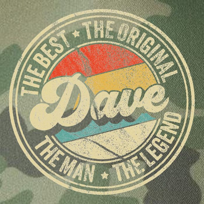 Retro Dave Name Saying For Men Funny Dave Legacy Tie Dye Trucker Hat