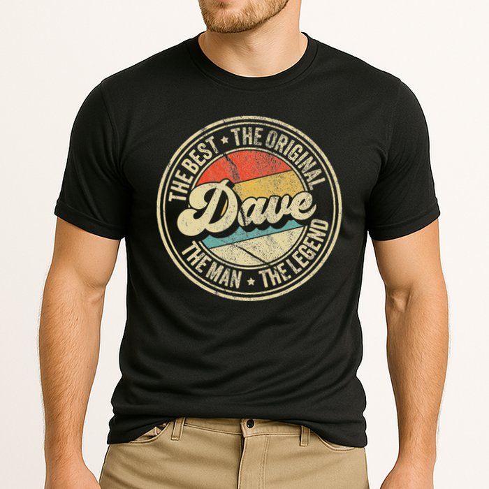 Retro Dave Name Saying For Men Funny Dave Cooling Performance Crew T-Shirt