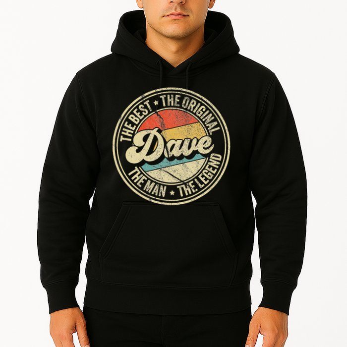 Retro Dave Name Saying For Men Funny Dave Hoodie