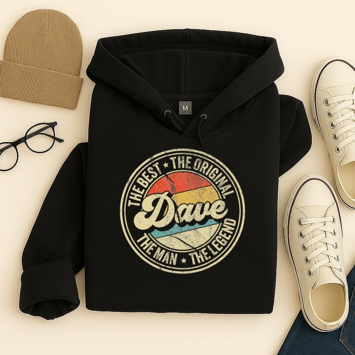Retro Dave Name Saying For Men Funny Dave Hoodie