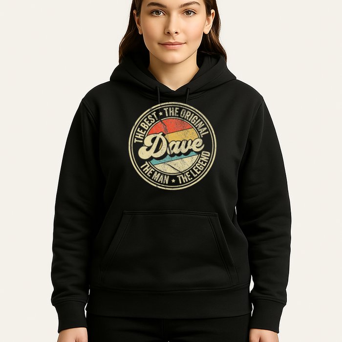 Retro Dave Name Saying For Men Funny Dave Hoodie