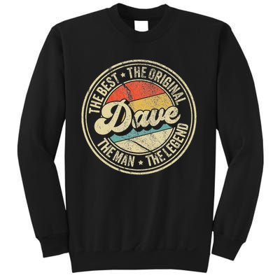 Retro Dave Name Saying For Men Funny Dave Sweatshirt