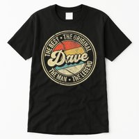Retro Dave Name Saying For Men Funny Dave Tall T-Shirt