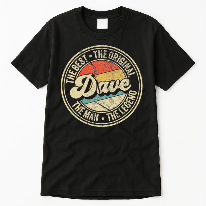 Retro Dave Name Saying For Men Funny Dave Tall T-Shirt
