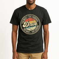 Retro Dave Name Saying For Men Funny Dave Tall T-Shirt