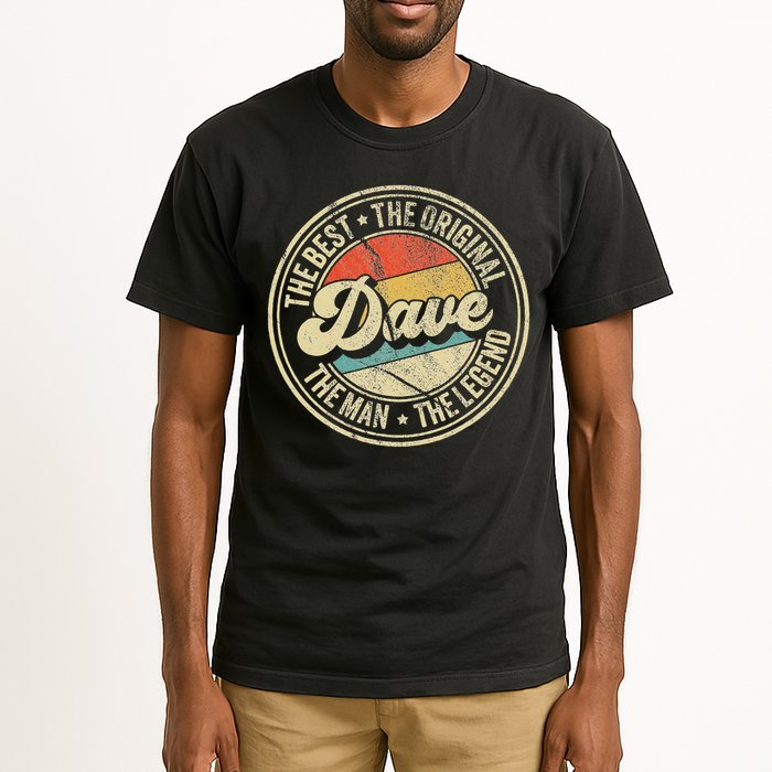 Retro Dave Name Saying For Men Funny Dave Tall T-Shirt