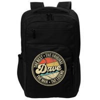 Retro Dave Name Saying For Men Funny Dave Impact Tech Backpack