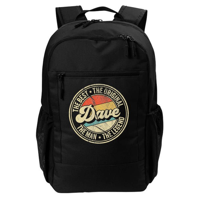 Retro Dave Name Saying For Men Funny Dave Backpack