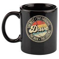 Retro Dave Name Saying For Men Funny Dave 11oz C Handle Ceramic Mug