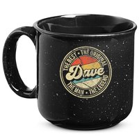 Retro Dave Name Saying For Men Funny Dave 15oz Campfire Ceramic Mug