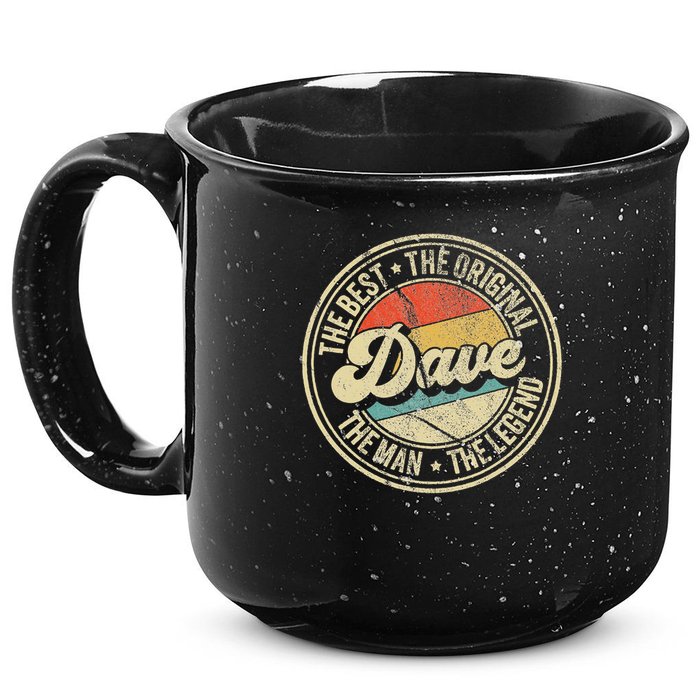 Retro Dave Name Saying For Men Funny Dave 15oz Campfire Ceramic Mug