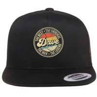Retro Dave Name Saying For Men Funny Dave Flatbill Hat