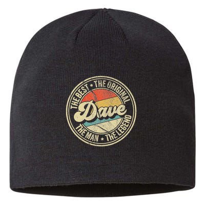Retro Dave Name Saying For Men Funny Dave Sustainable Beanie