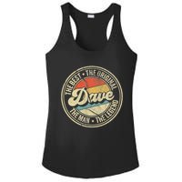 Retro Dave Name Saying For Men Funny Dave Ladies PosiCharge Competitor Racerback Tank
