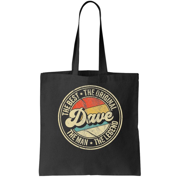 Retro Dave Name Saying For Men Funny Dave Bag