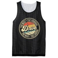 Retro Dave Name Saying For Men Funny Dave Mesh Reversible Basketball Jersey Tank