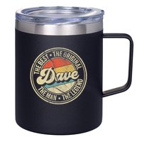 Retro Dave Name Saying For Men Funny Dave 12oz Stainless Steel Coffee Mug